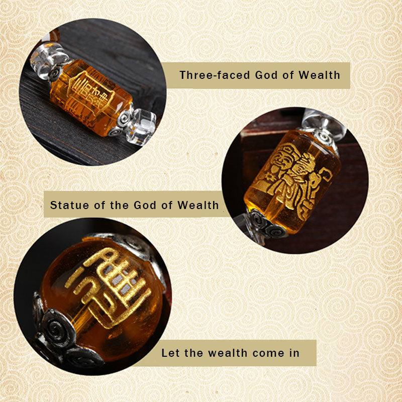 WORN WITHIN Tiger Eye Bead Fortune Prosperity Bracelet