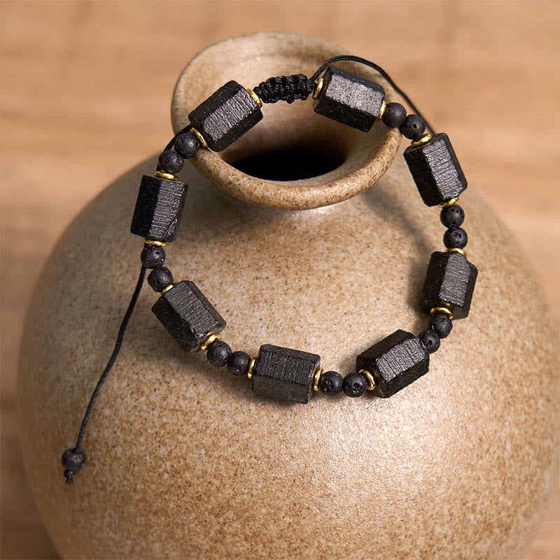 WORN WITHIN Black Tourmaline Love Bracelet