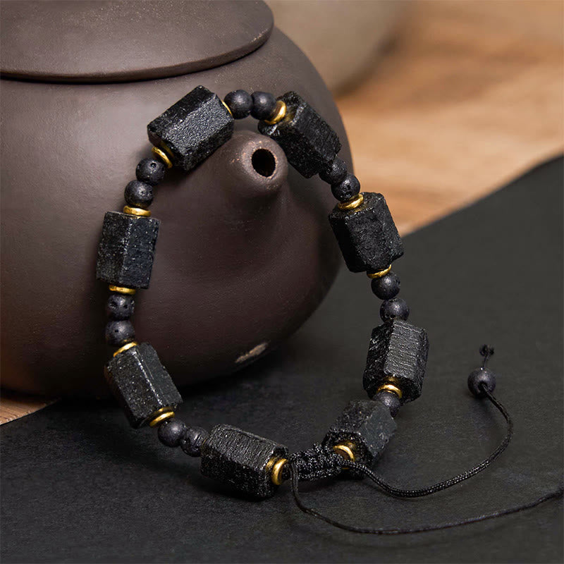 WORN WITHIN Black Tourmaline Love Bracelet