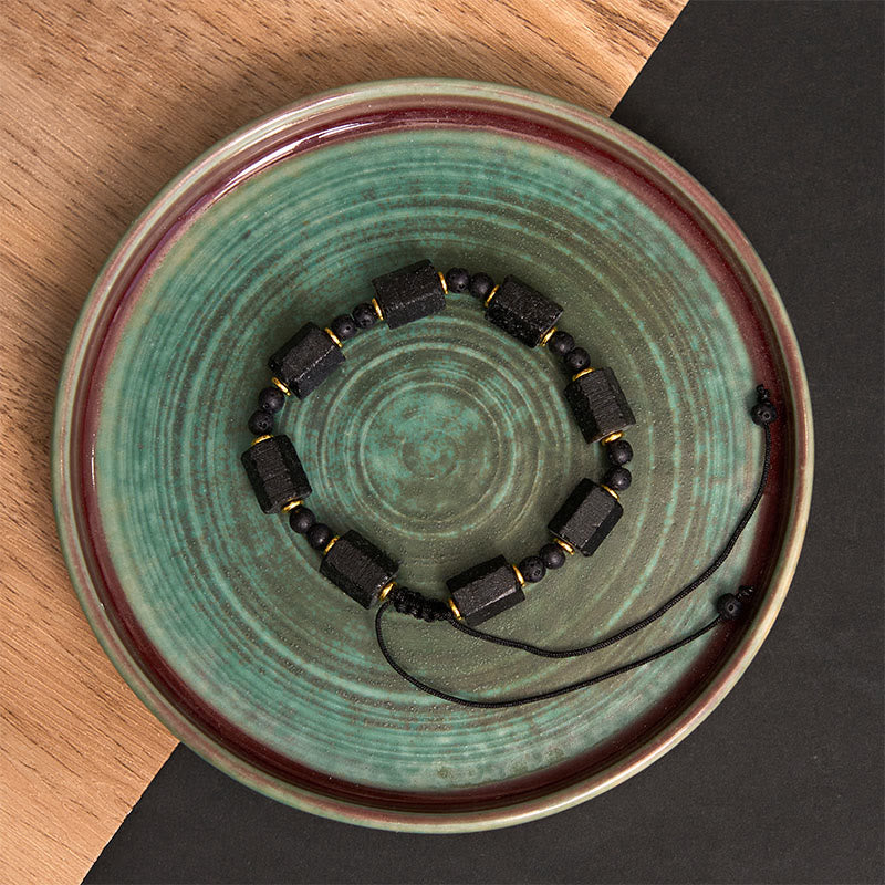 WORN WITHIN Black Tourmaline Love Bracelet