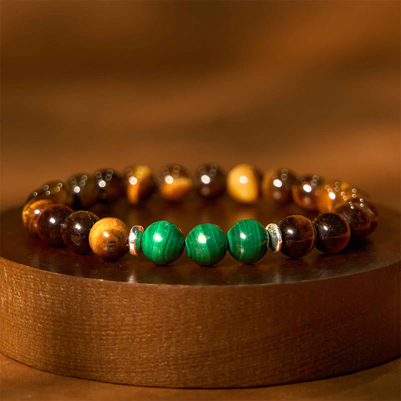 WORN WITHIN Tiger Eye Green Tiger Eye Courage Bracelet