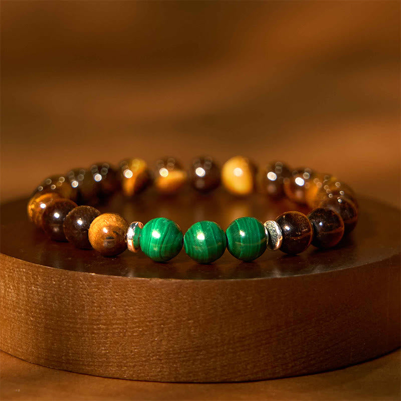WORN WITHIN Tiger Eye Green Tiger Eye Courage Bracelet