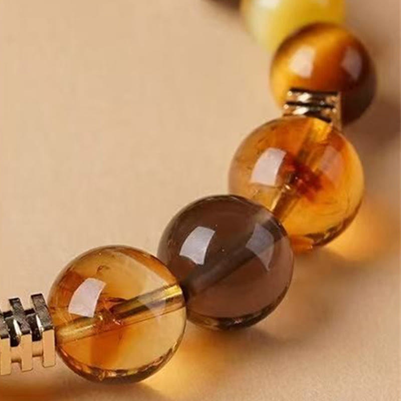 WORN WITHIN Citrine Topaz Tiger Eye Happiness Bracelet