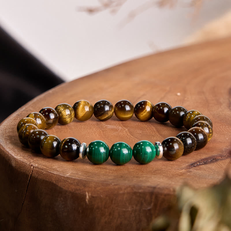 WORN WITHIN Tiger Eye Green Tiger Eye Courage Bracelet