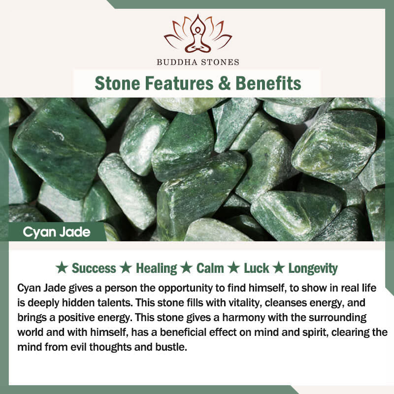 Buddha Stones "Wishing You Peace and Safety" Peace Buckle Jade Necklace Includes Gift Message Card