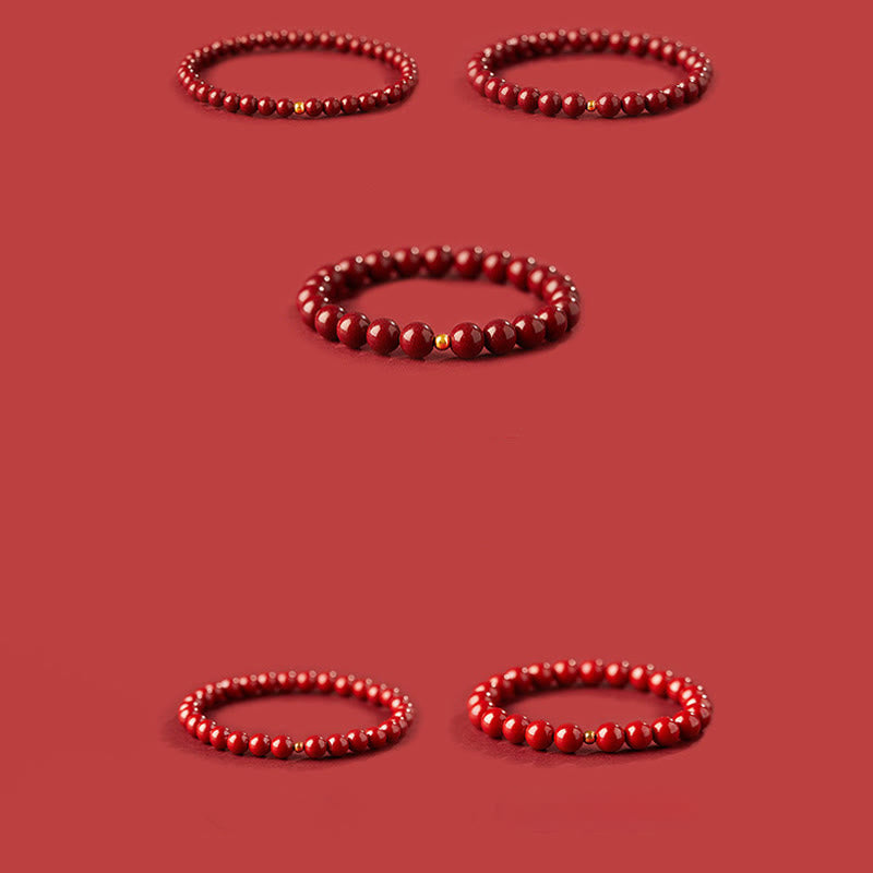 Buddha Stones "Wishing Protection and Energy" Cinnabar Bracelet Includes Gift Message Card