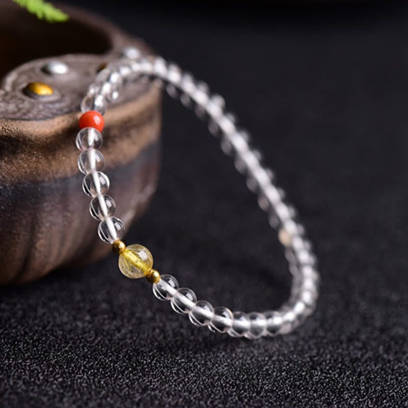 WORN WITHIN Natural Clear Quartz Clarity Bracelet