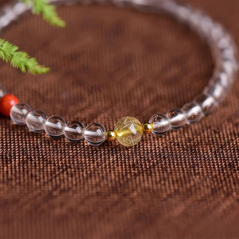 WORN WITHIN Natural Clear Quartz Clarity Bracelet