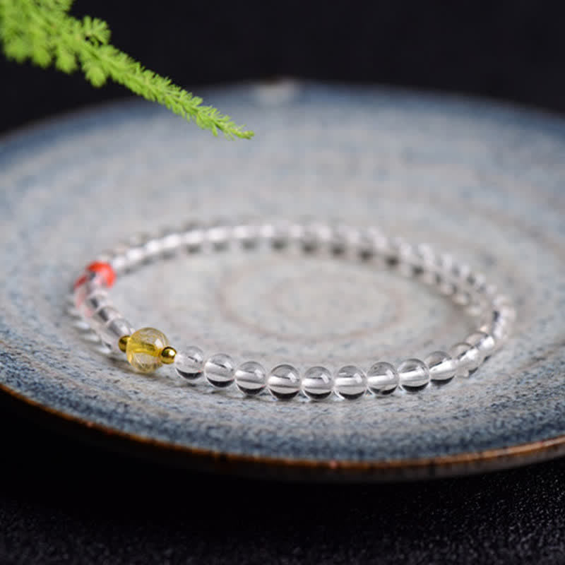WORN WITHIN Natural Clear Quartz Clarity Bracelet