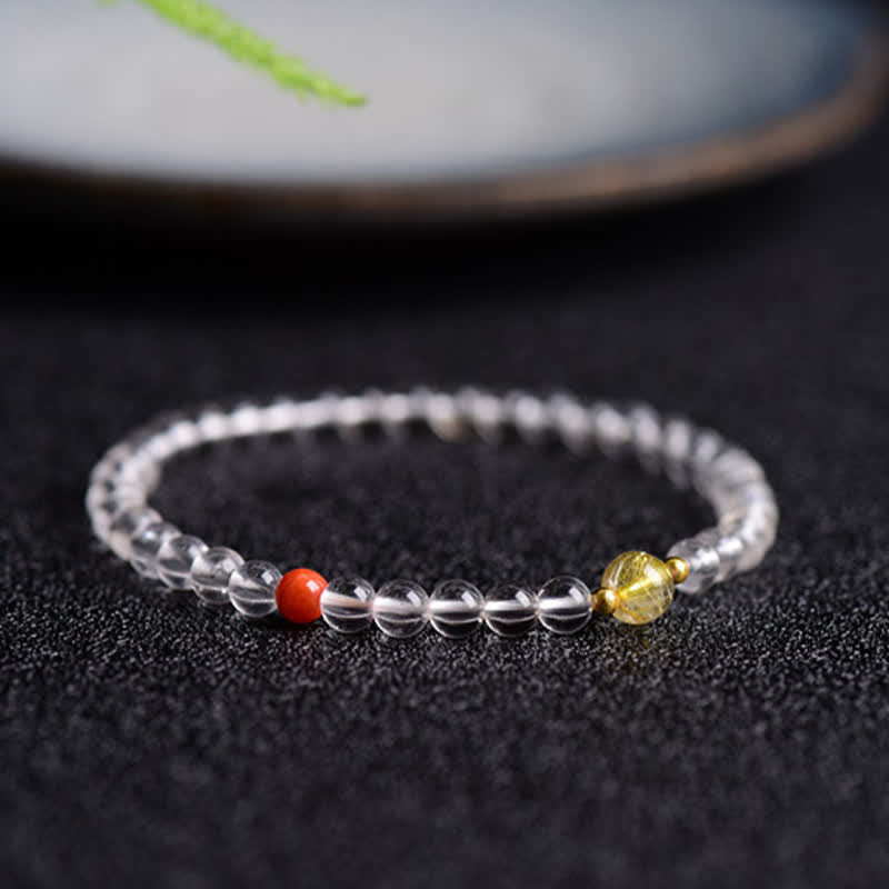 WORN WITHIN Natural Clear Quartz Clarity Bracelet
