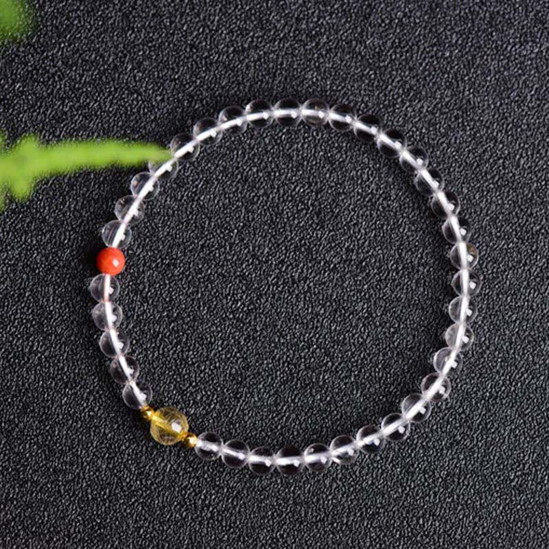 WORN WITHIN Natural Clear Quartz Clarity Bracelet