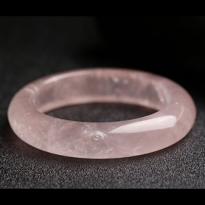 WORN WITHIN  Natural Rose Quartz Love Caring Bracelet Bangle
