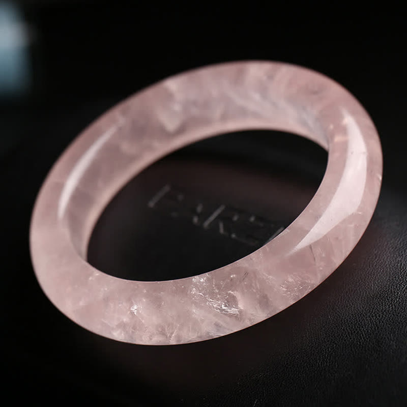 WORN WITHIN  Natural Rose Quartz Love Caring Bracelet Bangle