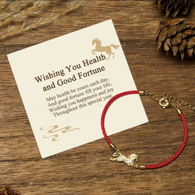 925 Silver Horse String Bracelet