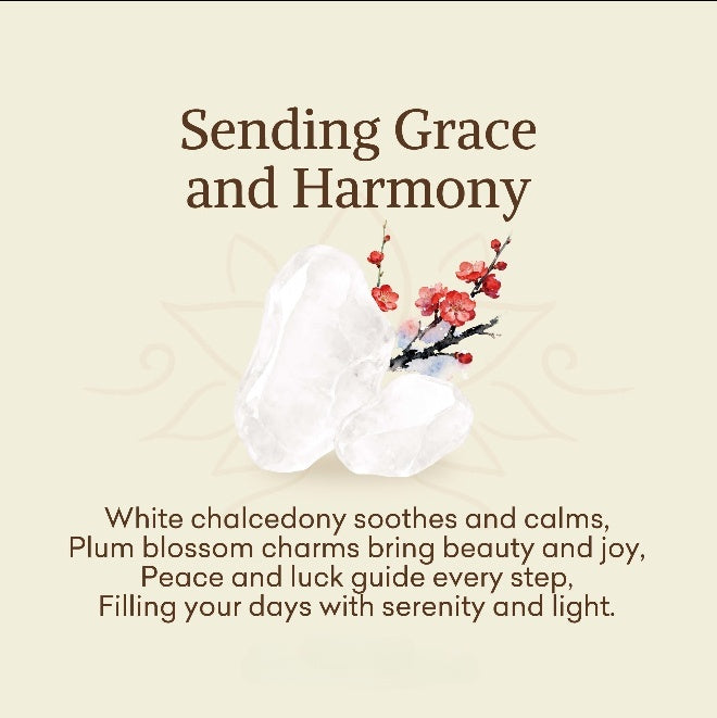 Plum Blossom Chalcedony Bracelet