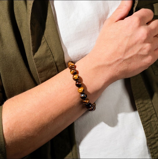 Built to Win – 7A Grade Tiger's Eye Bracelet