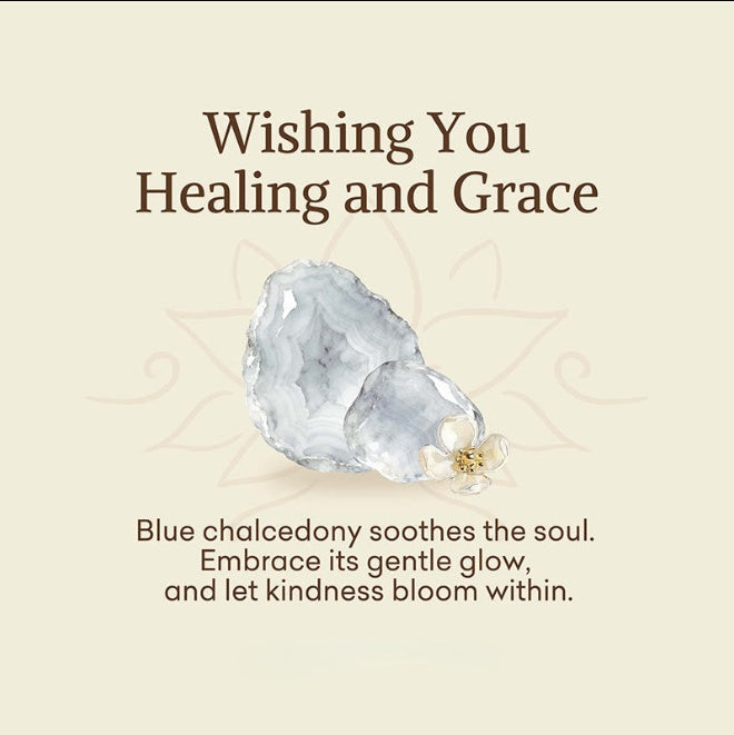 Blue Chalcedony Bead Bracelet