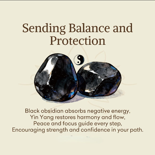 Obsidian Taoist Yin Yang Necklace