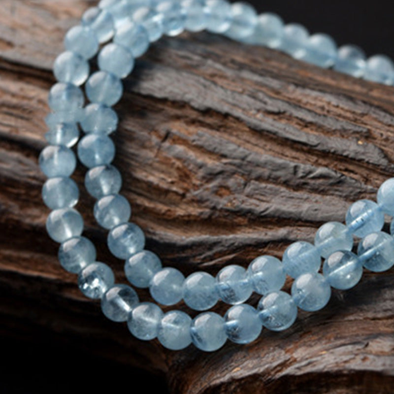 WORN WITHIN Natural Aquamarine Peace Healing Bracelet