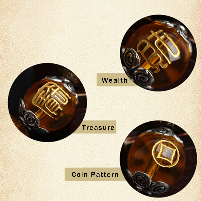 WORN WITHIN Tiger Eye Bead Fortune Prosperity Bracelet