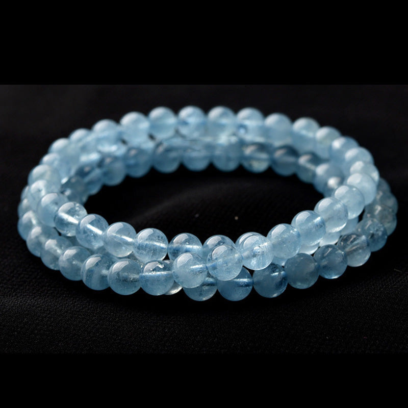 WORN WITHIN Natural Aquamarine Peace Healing Bracelet