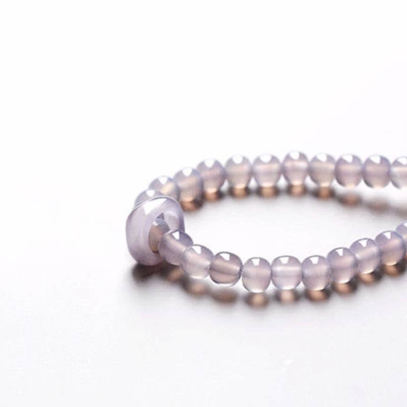 Buddha Stones Natural Amethyst Crystal Meditation Healing Bracelet