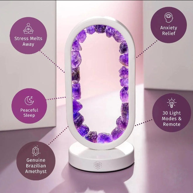 Portal to Peace - Amethyst Lamp of Stress Relief