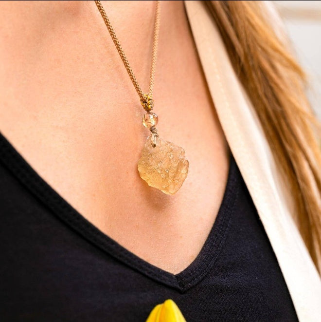 The Destiny Relic – Libyan Desert Glass Pendant