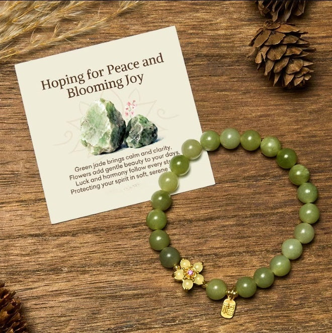 Green Jade Bead Bracelet