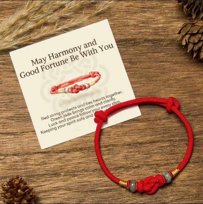 Jade Red String Bracelet