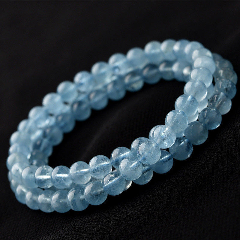 WORN WITHIN Natural Aquamarine Peace Healing Bracelet