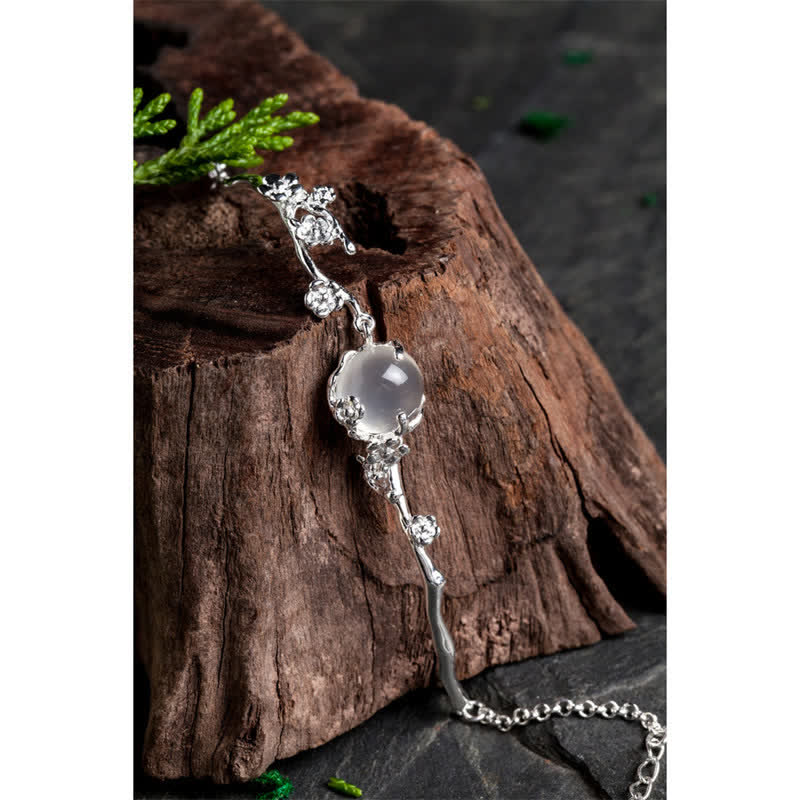Plum Blossom Chalcedony Bracelet